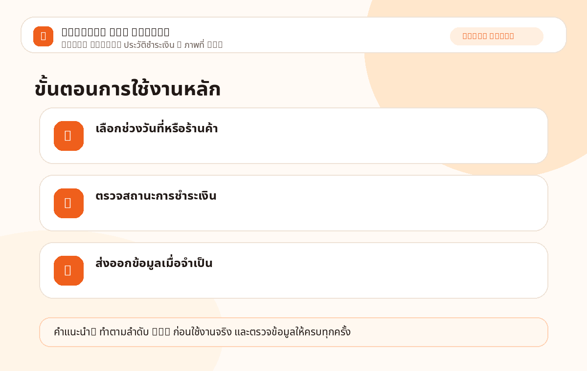 Super Admin: ประวัติชำระเงิน ภาพที่ 1
